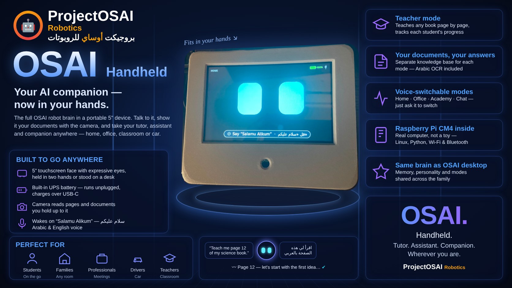 OSAI Handheld portable AI companion