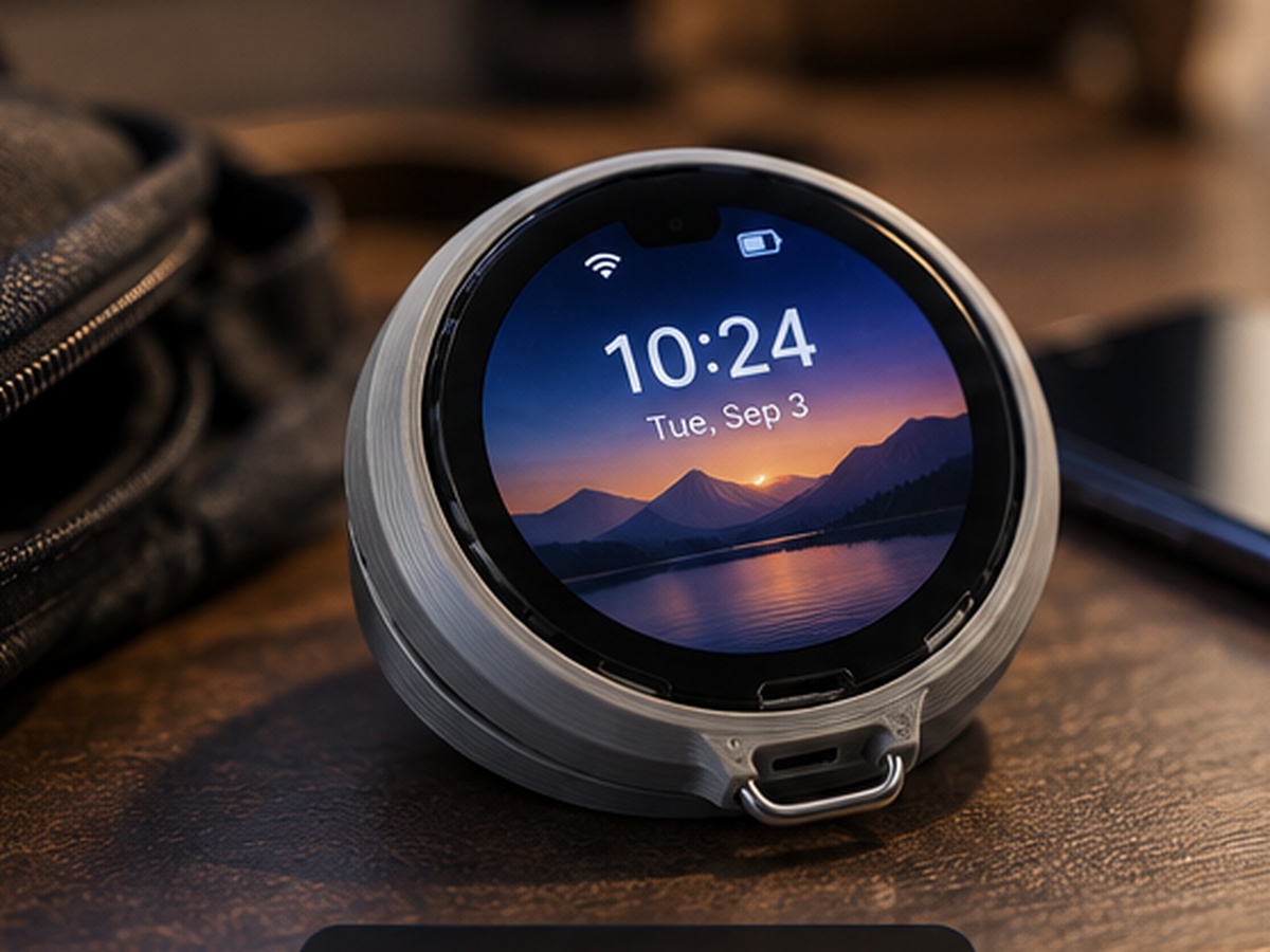 Round AI Companion clock view